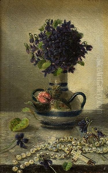 Still-life With Rosary And Flowers - view 1