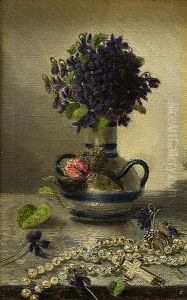 Still-life With Rosary And Flowers