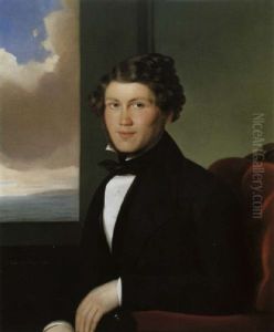 Bildnis Eines Jungen Herrn by Ferdinand Waldmueller