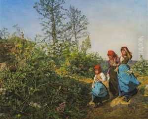 Jesusknabe Mit Bluten (passionskind) by Ferdinand Georg Waldmueller