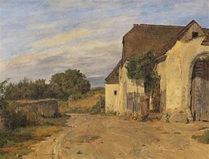 Landweg Mit Altem Bauerngehoft