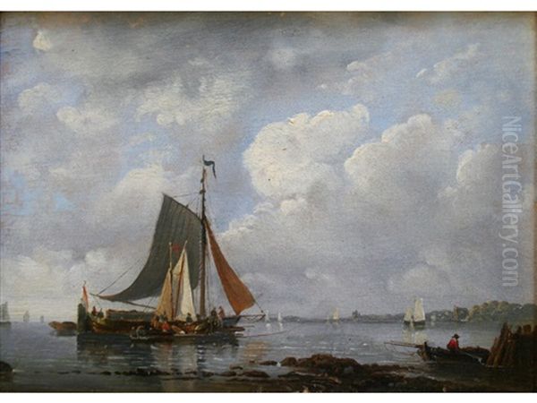 Fishing Boats In Calm Coastal Waters - view 1