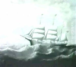 Martha A. Mcneil On A Passage Of Twenty-two Days From New Orleans To Liverpool, N.b. Jordan Master by Charles J. Waldron