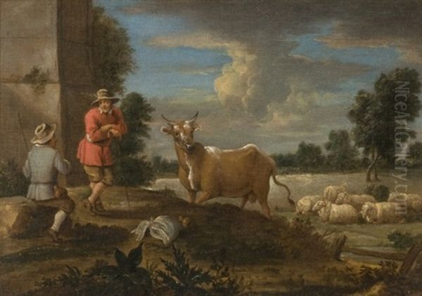 Bergers Et Leur Troupeau - view 1