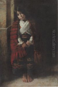 Portrat Eines Kleinen Madchens by Charles Albert Walhain