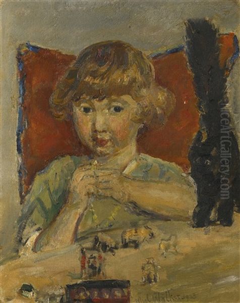 Christopher Robin With A Cat And Toys - view 1