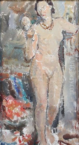 Interior With Standing Female Nude - view 1