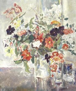 Still Life Of A Mixed Bouquet Still Life Of A Mixed Bouquet