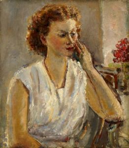 Red Hair Girl Of Robin Hood's Bay by Ethel, Dame Walker