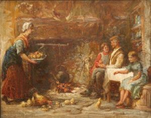 A Happy Home, Fintan, Co. Donegal by Francis S. Walker