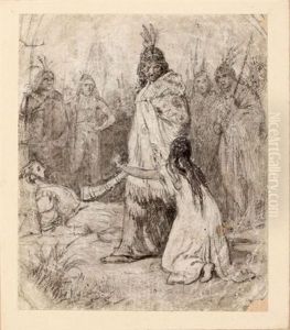 Pocahontas Interceding For Captain Smith's Life by Frederic Walker