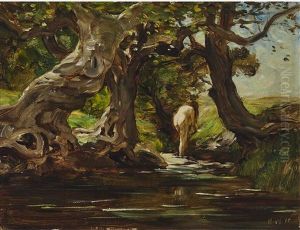 Woman Bathing by Horatio Walker