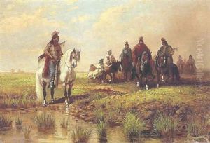 Mounted Indians by James Walker
