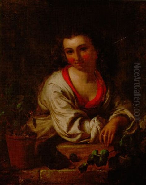 Portrait Of Girl In Window - view 1