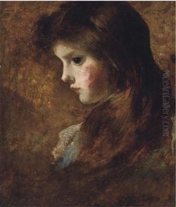Portrait Of A Girl, Bust-length, In Profile