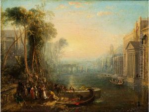 Heroische Flusslandschaft Mit Dido