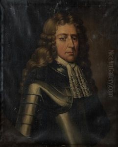 Portrait Of Sir John Owen, Half-length, In Armour, Within A Painted Oval