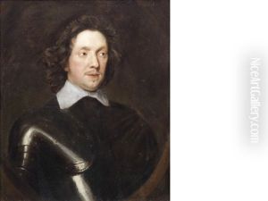 Portrait Of A Gentleman, Bust-length, In Armour by Robert Walker