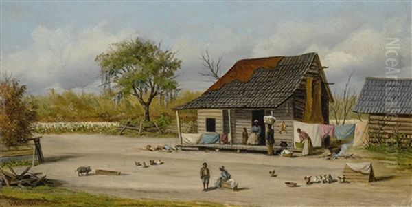 Wash Day: Southern Sharecropper's Cabin - view 1