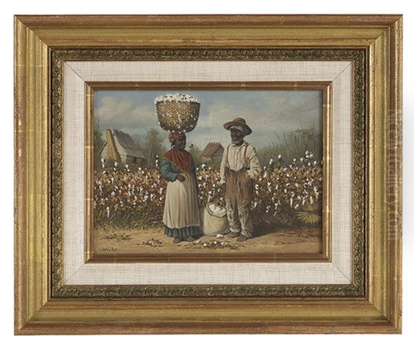 Cotton Pickers In The Field - view 1