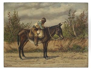 Young Boy On A Mule by William Aiken Walker