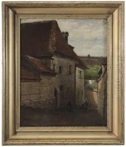 Figures On A Town Street