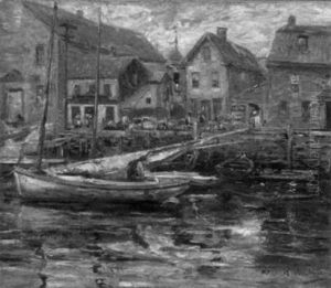 Preparing The Sails, A Harbor View, Connecticut Preparing The Sails, A Harbor View, Connecticut