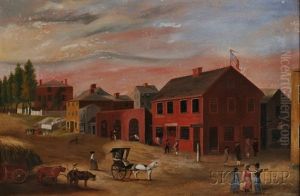 Old Four Corners, Junction Of Union And Water Streets, New Bedford, Massachusetts by William Allen Wall