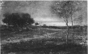 Water Meadow At Twilight by William Allen Wall