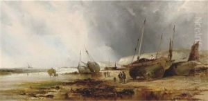 Waiting For The Tide by William Archibald Wall
