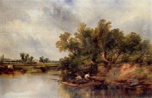River Landscape On The Thames by William Archibald Wall