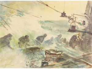 On The Deck by Arthur John Trevor Briscoe