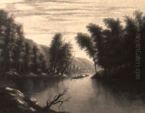 River With Flatboatmen by William Coventry Wall