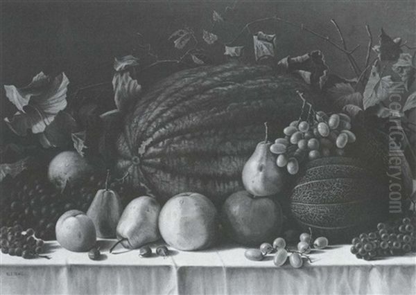 Still Life With Melons, Pears And Apples - view 1