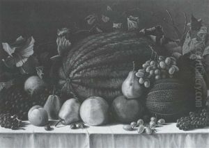 Still Life With Melons, Pears And Apples