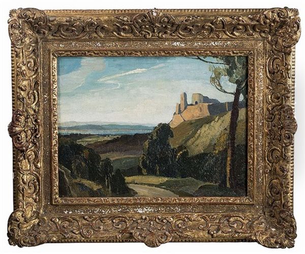 Landscape With Tower Overlooking The Sea - view 1