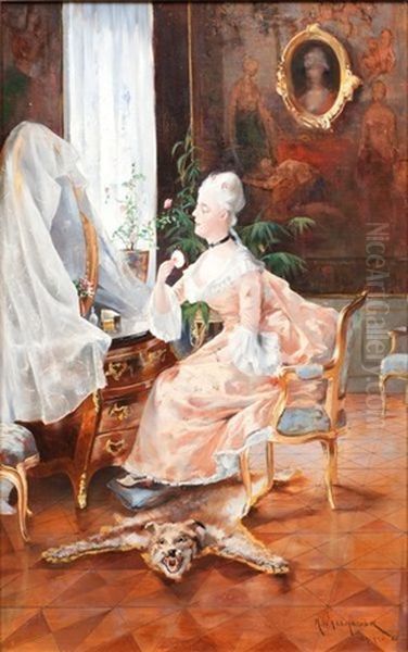 Jeune Elegante A Sa Toilette - view 1