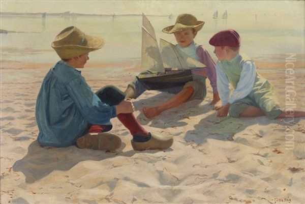 Pojkar I Solskensbelysning, Concarneau - view 1