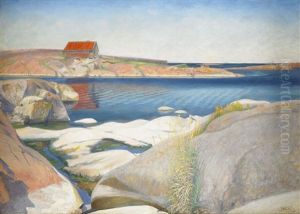 Motiv Fran Harsten I Stockholms Skargard by Gustaf Theodor Wallen