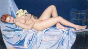 Nu Allonge by Gustave Brisgand