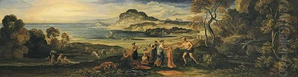 Odysseus Wird Von Nausikaa Bekleidet - view 1