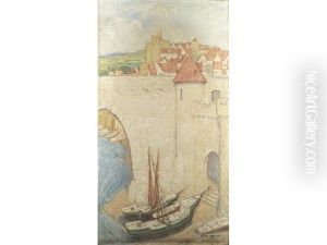 A French Riverside Town (+ Another; Pair)