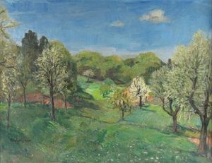 Bluhende Baume by Franz Wallischeck