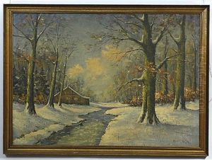Winter Landscape by Carl Gustaf Wallstroem