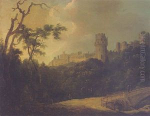 View Of Warwick Castle From The Bridge by Thomas Walmsley