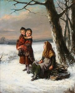 Three Girls In The Snow