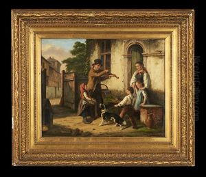 The Fiddler Playing For His Supper