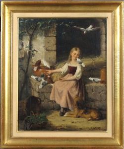 Jeune Fille Aux Oiseaux`