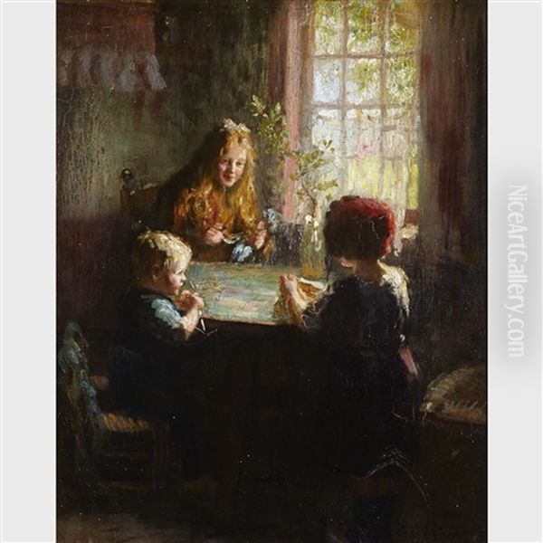 Children At Breakfast - view 1