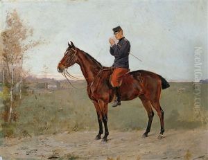 Ein Leutnant Des K. Und K. Dragonerregiments Vi Zu Pferde by Ottokar Walter